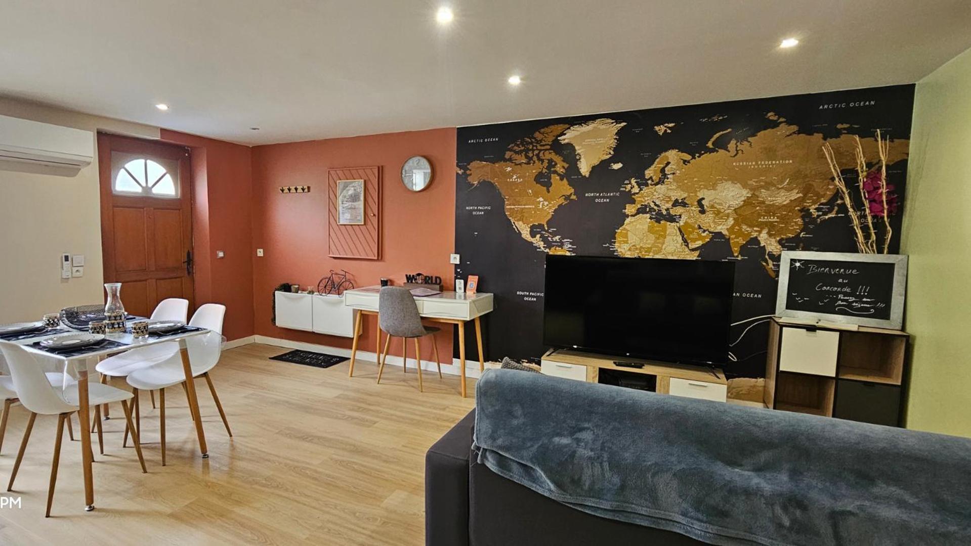 Le Concorde-Wifi-Clim-Parking-3Etoiles-Ockeys Apartment Bram Екстериор снимка